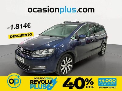Usado VW Sharan Sportline 150 CV (110 kW) 2017 Azul Monovolumen