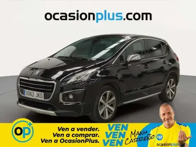 Usado Peugeot 3008 Allure 131 CV (96 kW) 2015 Negro Familiar
