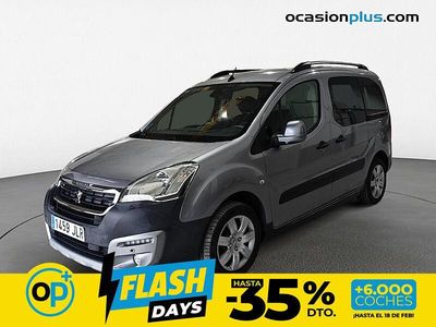 Usado Peugeot Partner Outdoor 100 CV (73 kW) 2016 Gris Monovolumen