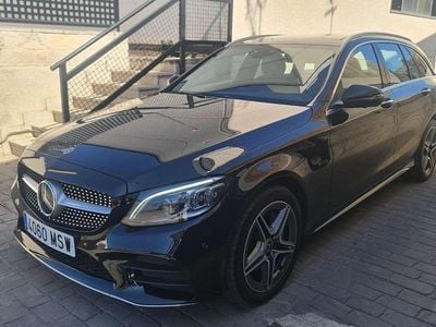 Negro Usado 2020 Mercedes C300e Familiar | 32.900 € (Un poco caro)