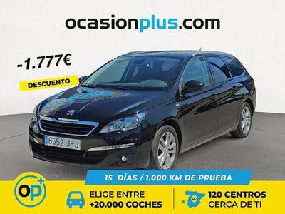 Usado Peugeot 308 Style 130 CV (95 kW) 2016 Negro Familiar