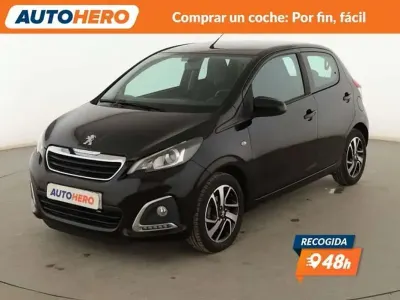 Usado Peugeot 108 Allure 69 CV (50 kW) 2016 Negro Utilitario