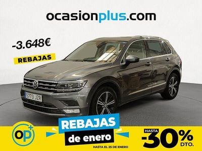 Gris Usado 2017 VW Tiguan Sportline SUV | 16.852 € (Precio justo)