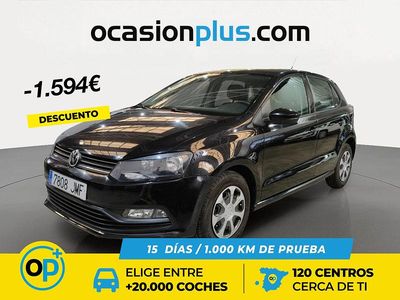 Usado VW Polo Edition 60 CV (44 kW) 2016 Negro