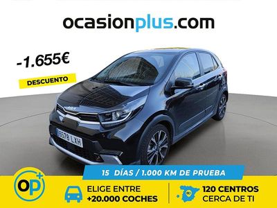 Usado Kia Picanto X-Line 100 CV (73 kW) 2022 Negro Utilitario
