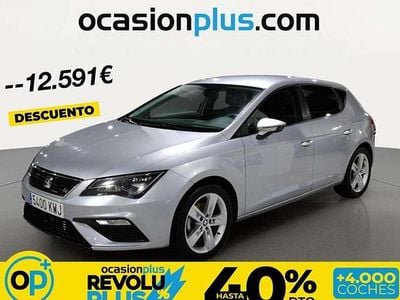 Usado Seat Leon FR 131 CV (96 kW) 2019 Plateado Utilitario
