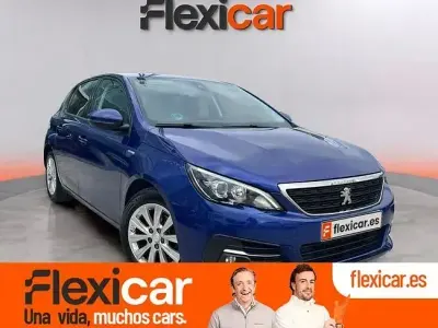 Usado Peugeot 308 Access 100 CV (73 kW) 2019 Azul Berlina