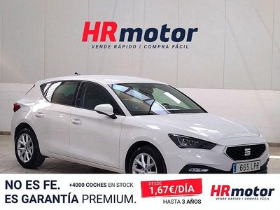 Usado Seat Leon Style 110 CV (80 kW) 2021 Blanco Berlina