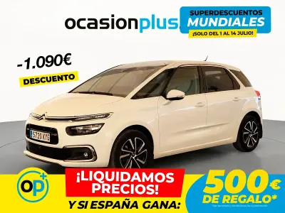 Usado Citroën C4 Feel 130 CV (95 kW) 2019 Blanco Monovolumen