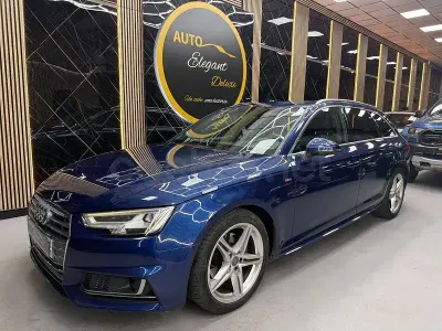Usado Audi A4 S-Line 150 CV (110 kW) 2017 Azul Familiar