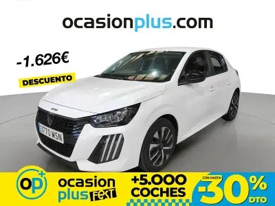 Usado Peugeot 208 Active 100 CV (73 kW) 2024 Blanco Utilitario
