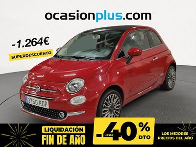 Rojo Usado 2017 Fiat 500 Lounge Descapotable | 10.190 € (Precio justo)