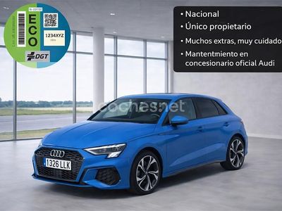 Usado Audi A3 S-Line 150 CV (110 kW) 2020 Azul Berlina