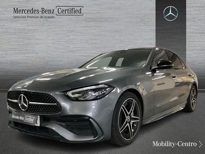 Usado Mercedes C220 AMG line 200 CV (147 kW) 2021 Selenitgrey  metallic paint Berlina