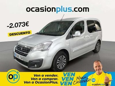 Usado Peugeot Partner Active 100 CV (73 kW) 2016 Gris Monovolumen