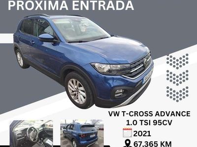 Azul Usado 2021 VW T-Cross Advance SUV | 15.300 € (Precio justo)