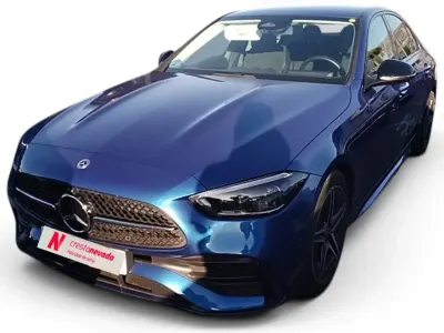 Usado Mercedes C200 163 CV (119 kW) 2022 Azul Berlina