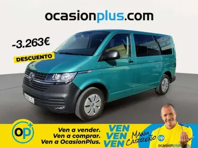 Usado VW Caravelle 110 CV (80 kW) 2021 Verde Van