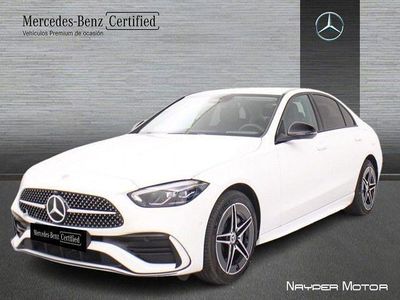 Blanco polar Nuevo 2025 Mercedes C300e AMG line | 60.900 € (Un poco caro)