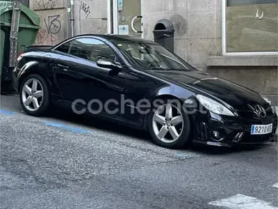 Usado Mercedes SLK200 163 CV (119 kW) 2005 Negro Descapotable