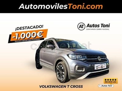 Usado VW T-Cross Advance 95 CV (69 kW) 2022 Gris / plata SUV