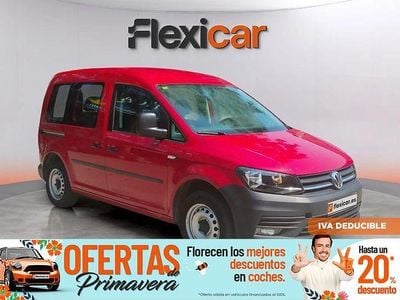 Usado VW Caddy Trendline 102 CV (75 kW) 2020 Rojo Monovolumen