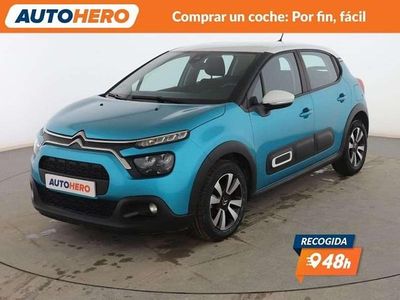 Usado Citroën C3 Feel 82 CV (60 kW) 2021 Azul Utilitario
