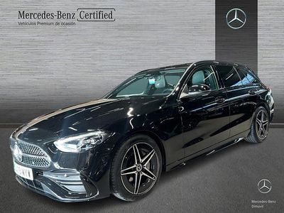 Usado Mercedes C220 AMG line 200 CV (147 kW) 2025 Negro Familiar