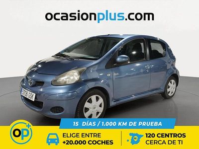 Usado Toyota Aygo 68 CV (50 kW) 2009 Azul Utilitario