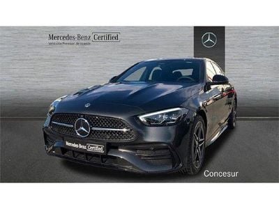 Usado Mercedes C200 AMG line 163 CV (119 kW) 2024 Gris Berlina