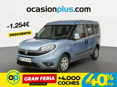 Usado Fiat Doblò Pop 95 CV (69 kW) 2019 Azul Monovolumen