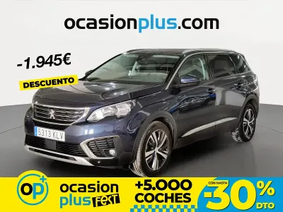 Usado Peugeot 5008 Allure 130 CV (95 kW) 2018 Azul SUV