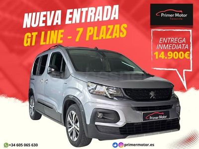 Usado Peugeot Rifter GT-line 110 CV (80 kW) 2019 Gris / plata Monovolumen