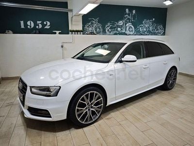 Usado Audi A4 S-Line 136 CV (100 kW) 2014 Blanco Familiar