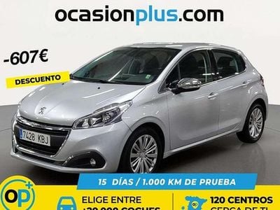 Usado Peugeot 208 Allure 110 CV (80 kW) 2017 Gris Utilitario