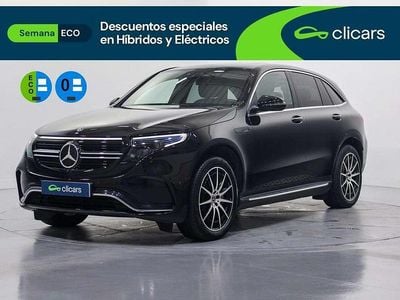Usado Mercedes EQC400 300 kW (408 CV) 2020 Negro SUV
