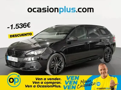 Usado Peugeot 308 GT 130 CV (95 kW) 2021 Negro Familiar