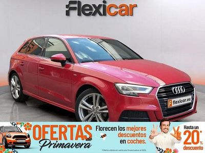 Usado Audi A3 S-Line 116 CV (85 kW) 2019 Rojo Berlina