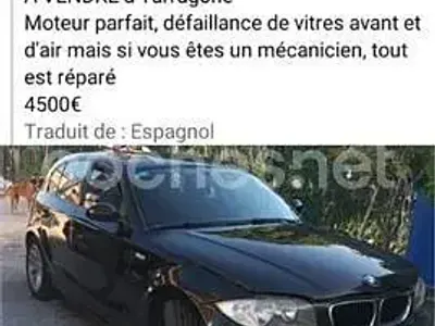 Usado BMW 118 143 CV (105 kW) 2009 Negro Utilitario