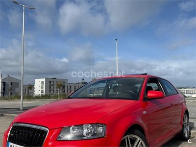 Usado Audi A3 S-Line 200 CV (147 kW) 2007 Rojo Utilitario