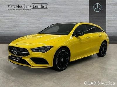Amarillo Usado 2021 Mercedes CLA250e Shooting Brake Familiar | 33.900 € (Precio justo)
