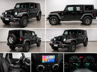 Usado Jeep Wrangler Unlimited Rubicon 284 CV (208 kW) 2012 Negro SUV