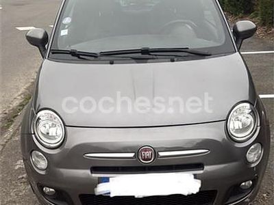 Usado Fiat 500 Lounge 69 CV (50 kW) 2014 Gris / plata Descapotable
