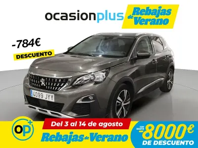 Usado Peugeot 3008 Allure 130 CV (95 kW) 2017 Gris SUV