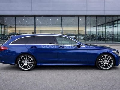 Usado Mercedes C220 Exclusive 170 CV (125 kW) 2016 Azul Familiar
