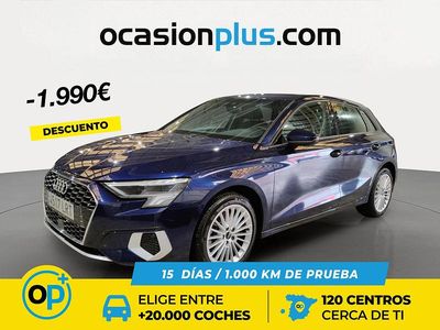 Azul Usado 2021 Audi A3 Advanced Plus Berlina | 21.900 € (Precio justo)
