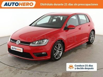 Rojo Usado 2014 VW Golf R-line BlueMotion Berlina | 15.142 € (Precio justo)