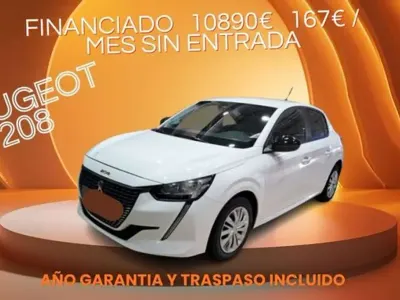 Usado Peugeot 208 Allure 102 CV (75 kW) 2022 Blanco Utilitario