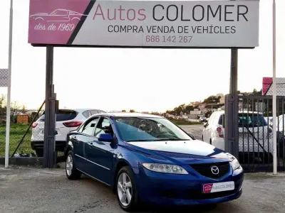 Usado Mazda 6 Active 136 CV (100 kW) 2003 Azul Berlina