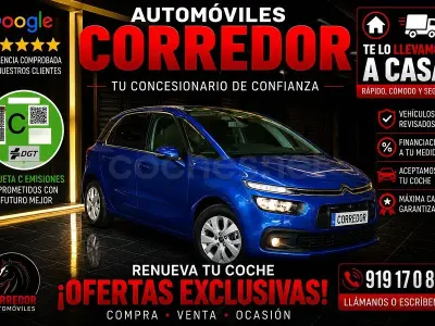 Usado Citroën C4 Picasso Live 110 CV (80 kW) 2017 Azul Monovolumen